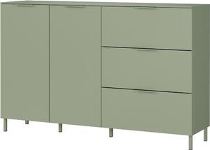 Zöld matt komód 151x98x40 cm Savoca – Germania