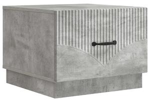 Dohányzóasztal fiókkal Betonszürke 49 x 50 x 37 cm Szerelt Fa