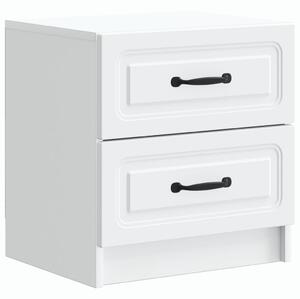 VidaXL Éjjeliszekrény fiókkal Fehér 43 x 34,5 x 44,5 cm Szerelt Fa