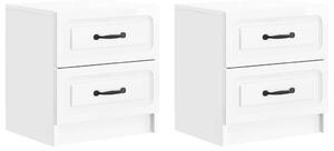 VidaXL Éjjeliszekrény 2 pcs Magasfényű Fehér 43 x 34,5 x 44,5 cm