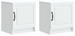 VidaXL Éjjeliszekrény 2 pcs Fehér 43 x 34,5 x 47 cm Szerelt Fa