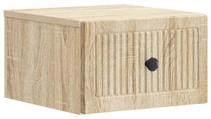 VidaXL Fali éjjeli szekrény Sonoma Tölgy 33 x 34,5 x 20 cm Szerelt Fa