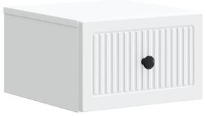 VidaXL Fali éjjeli szekrény fiókkal Fehér 33 x 34,5 x 20 cm Szerelt Fa