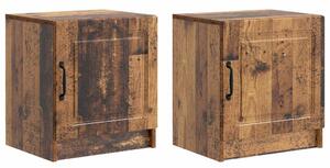 VidaXL Éjjeliszekrény 2 pcs Antik Fa 43 x 34,5 x 47 cm Szerelt Fa