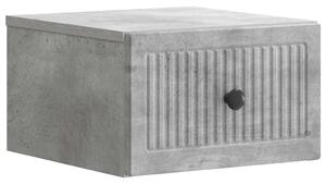 VidaXL Fali éjjeli szekrény Betonszürke 33 x 34,5 x 20 cm Szerelt Fa