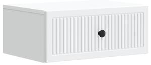 VidaXL Éjjeliszekrény fiókkal Fehér 49 x 34,5 x 20 cm Szerelt Fa
