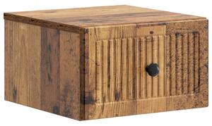 VidaXL Fali éjjeli szekrény Antik Fa 33 x 34,5 x 20 cm Szerelt Fa