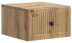 VidaXL Fali éjjeli szekrény fiókkal Kézműves Tölgy 33 x 34,5 x 20 cm