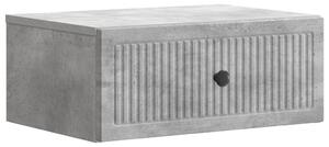 VidaXL Éjjeliszekrény fiókkal Betonszürke 49 x 34,5 x 20 cm Szerelt Fa