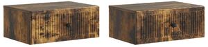 VidaXL Éjjeliszekrény 2 pcs Füstös Tölgy 49 x 34,5 x 20 cm Szerelt Fa