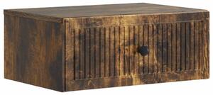 VidaXL Éjjeliszekrény Füstös Tölgy 49 x 34,5 x 20 cm Szerelt Fa