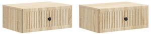 VidaXL Éjjeliszekrény 2 pcs Sonoma Tölgy 49 x 34,5 x 20 cm Szerelt Fa