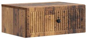 VidaXL Éjjeliszekrény fiókkal Antik Fa 49 x 34,5 x 20 cm Szerelt Fa