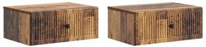 VidaXL Éjjeliszekrény 2 pcs Antik Fa 49 x 34,5 x 20 cm Szerelt Fa