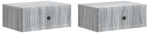 VidaXL Éjjeliszekrény 2 pcs Szürke Sonoma 49 x 34,5 x 20 cm Szerelt Fa