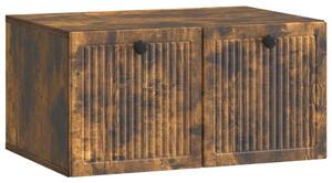 Fali TV szekrény Füstös Tölgy 59,5 x 41 x 30 cm Szerelt Fa