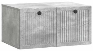 Fali TV szekrény Betonszürke 59,5 x 41 x 30 cm Szerelt Fa