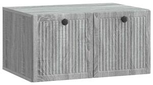 Fali TV szekrény Szürke Sonoma 59,5 x 41 x 30 cm Szerelt Fa