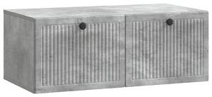 Fali TV szekrény Betonszürke 78,5 x 41 x 30 cm Szerelt Fa