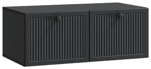 Fali TV szekrény Fekete 78,5 x 41 x 30 cm Szerelt Fa