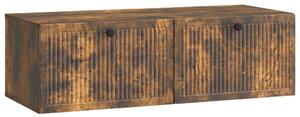 Fali TV szekrény Füstös Tölgy 98 x 41 x 30 cm Szerelt Fa
