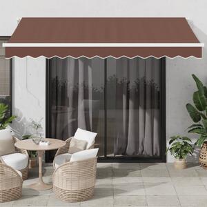 VidaXL barna automata kihúzható napellenző 350 x 250 cm