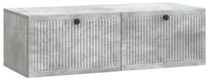 Fali TV szekrény Betonszürke 98 x 41 x 30 cm Szerelt Fa
