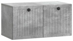 Fali TV szekrény Betonszürke 59,5 x 31 x 30 cm Szerelt Fa
