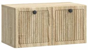 Fali TV szekrény Sonoma Tölgy 59,5 x 31 x 30 cm Szerelt Fa