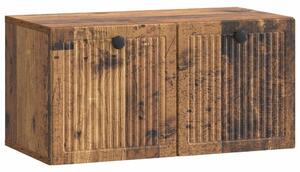Fali TV szekrény Antik Fa 59,5 x 31 x 30 cm Szerelt Fa
