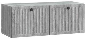 Fali TV szekrény Szürke Sonoma 78,5 x 31 x 30 cm Szerelt Fa