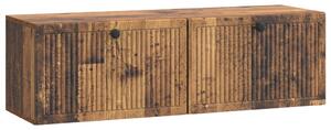 Fali TV szekrény Antik Fa 98 x 31 x 30 cm Szerelt Fa