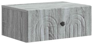 VidaXL Fali éjjeli szekrény Szürke Sonoma 49 x 34,5 x 20 cm Szerelt Fa