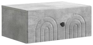 VidaXL Fali éjjeli szekrény Betonszürke 49 x 34,5 x 20 cm Szerelt Fa