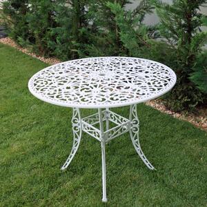 Meda kerti alumínium asztal, fehér
