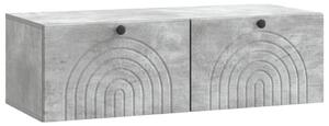 Fali TV szekrény Betonszürke 99 x 41 x 30 cm Szerelt Fa