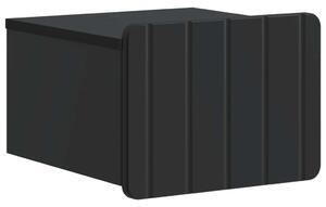 VidaXL Fali éjjeli szekrény Fekete 33 x 34,5 x 24 cm Szerelt Fa
