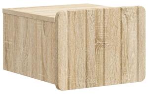 VidaXL Fali éjjeli szekrény Sonoma Tölgy 33 x 34,5 x 24 cm Szerelt Fa