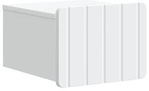 VidaXL Fali éjjeli szekrény fiókkal Fehér 33 x 34,5 x 24 cm Szerelt Fa