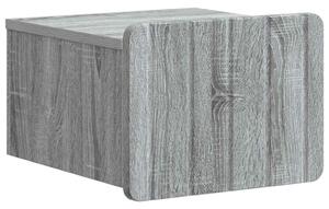VidaXL Fali éjjeli szekrény Szürke Sonoma 33 x 34,5 x 24 cm Szerelt Fa