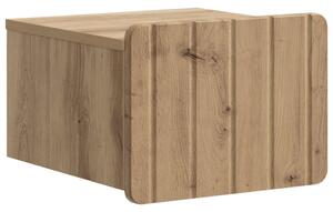 VidaXL Fali éjjeli szekrény fiókkal Kézműves Tölgy 33 x 34,5 x 24 cm