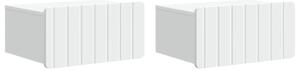 VidaXL Fali éjjeli szekrény 2 pcs Fehér 49 x 34,5 x 24 cm Szerelt Fa