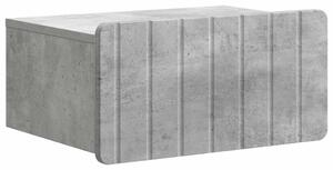 VidaXL Fali éjjeli szekrény Betonszürke 49 x 34,5 x 24 cm Szerelt Fa
