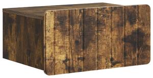 VidaXL Fali éjjeli szekrény Füstös Tölgy 49 x 34,5 x 24 cm Szerelt Fa