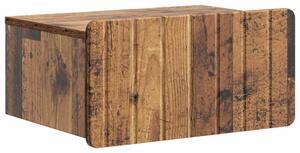 VidaXL Fali éjjeli szekrény Antik Fa 49 x 34,5 x 24 cm Szerelt Fa