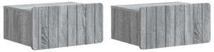 VidaXL Fali éjjeli szekrény 2 pcs Szürke Sonoma 49 x 34,5 x 24 cm