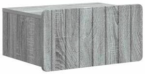 VidaXL Fali éjjeli szekrény Szürke Sonoma 49 x 34,5 x 24 cm Szerelt Fa