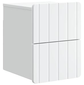 VidaXL Fali éjjeli szekrény fiókkal Fehér 33 x 34,5 x 43 cm Szerelt Fa