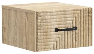 VidaXL Fali éjjeli szekrény Sonoma Tölgy 34,5 x 33 x 20 cm Szerelt Fa
