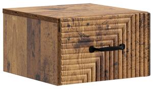VidaXL Fali éjjeli szekrény Antik Fa 34,5 x 33 x 20 cm Szerelt Fa